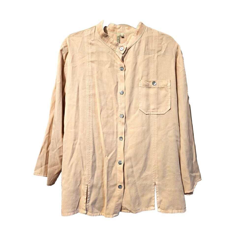 New Women Pakistan Shirt By JJ-100% Tencel-Linen look Size Large